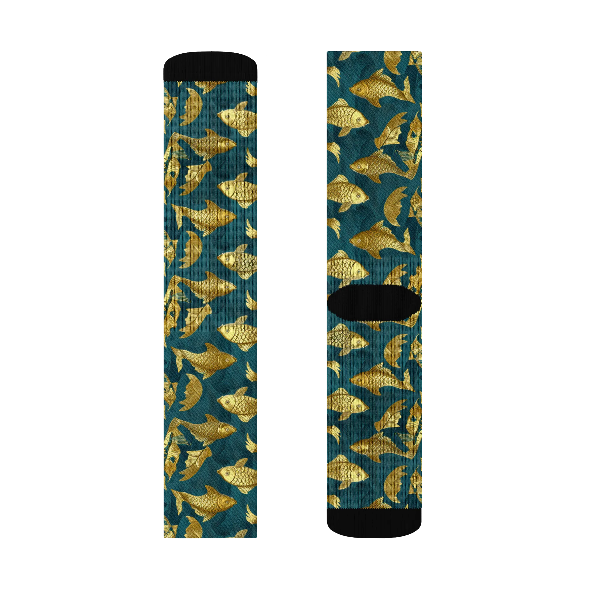 Tidal Aureole on Socks — Left Sock