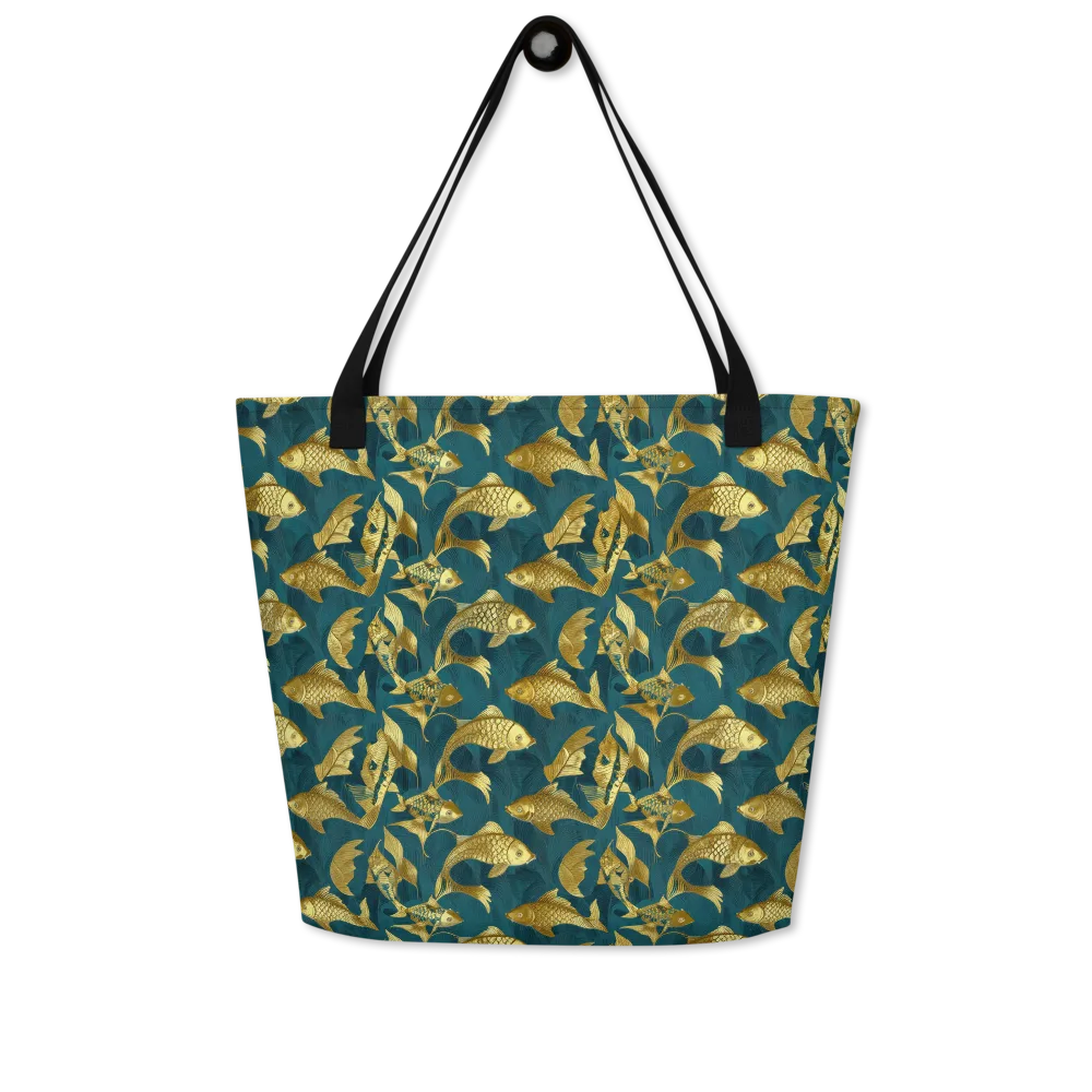 Tidal Aureole on Large Tote Bag W/ Pocket — Front