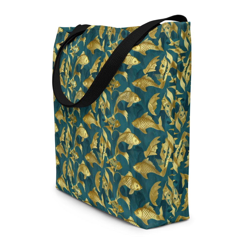 Tidal Aureole on Large Tote Bag W/ Pocket — Front