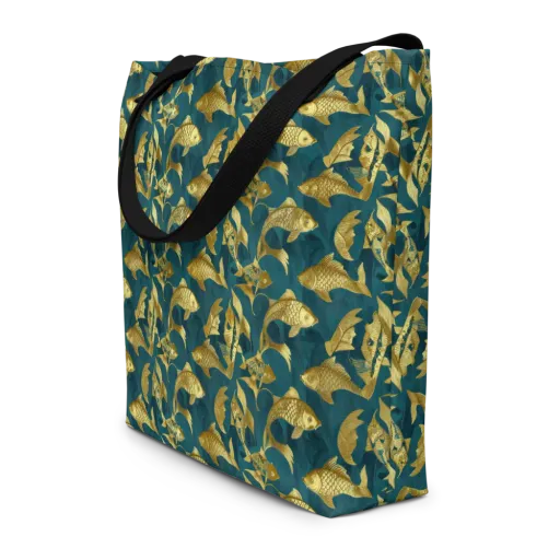 Tidal Aureole on a Large Tote Bag W/ Pocket