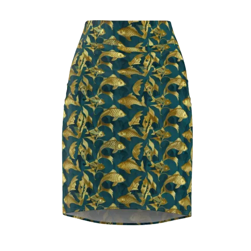 Tidal Aureole on a Pencil Skirt