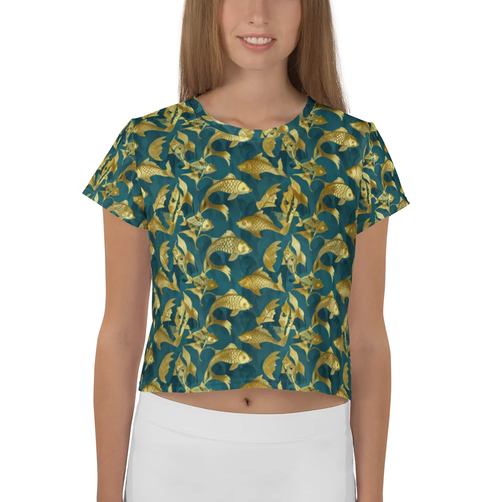 Tidal Aureole on Crop Tee — Front