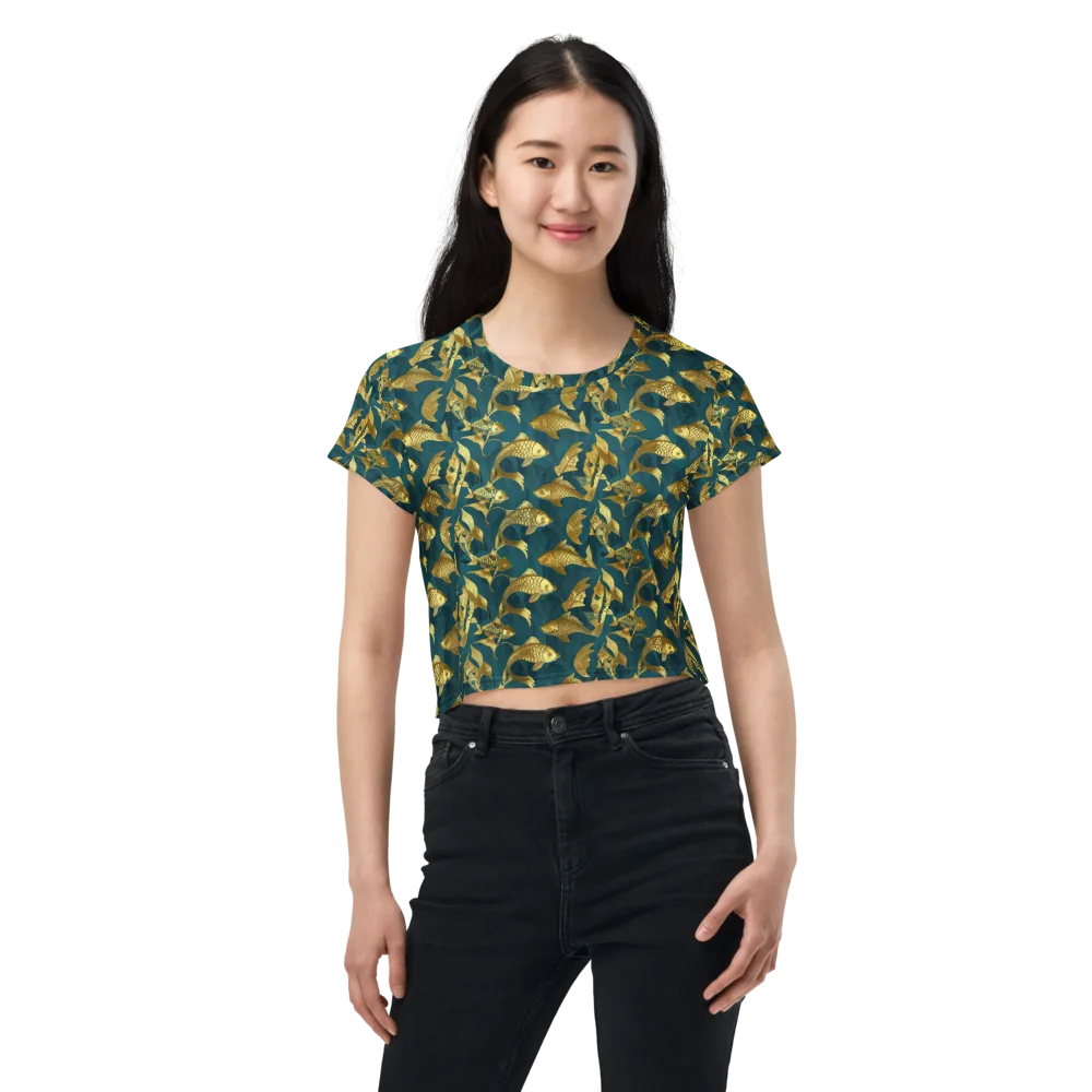 Tidal Aureole on Crop Tee — Front