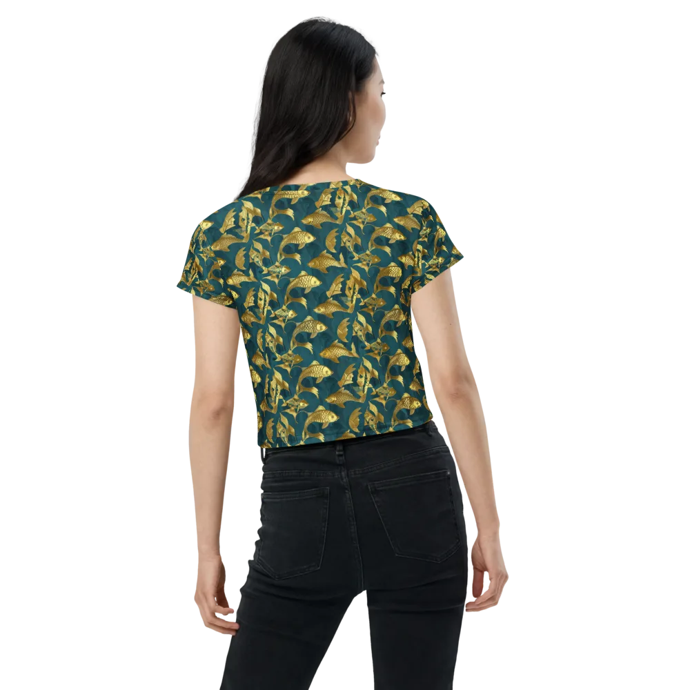 Tidal Aureole on Crop Tee — Back