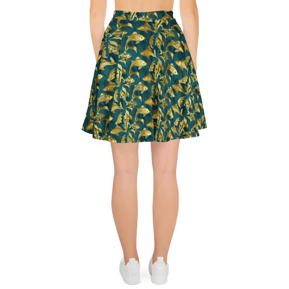Tidal Aureole on Skater Skirt — Back