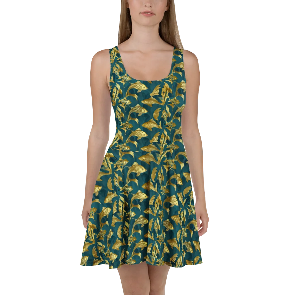 Tidal Aureole on Skater Dress — Front