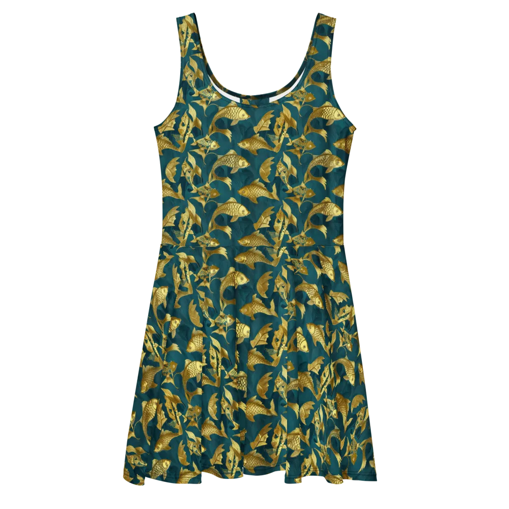 Tidal Aureole on Skater Dress — Front