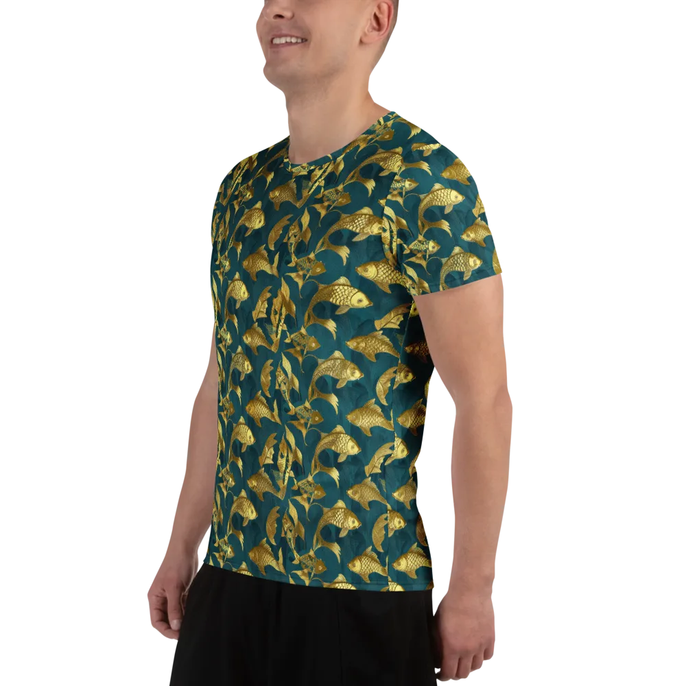 Tidal Aureole on Men's Athletic T-Shirt — Left
