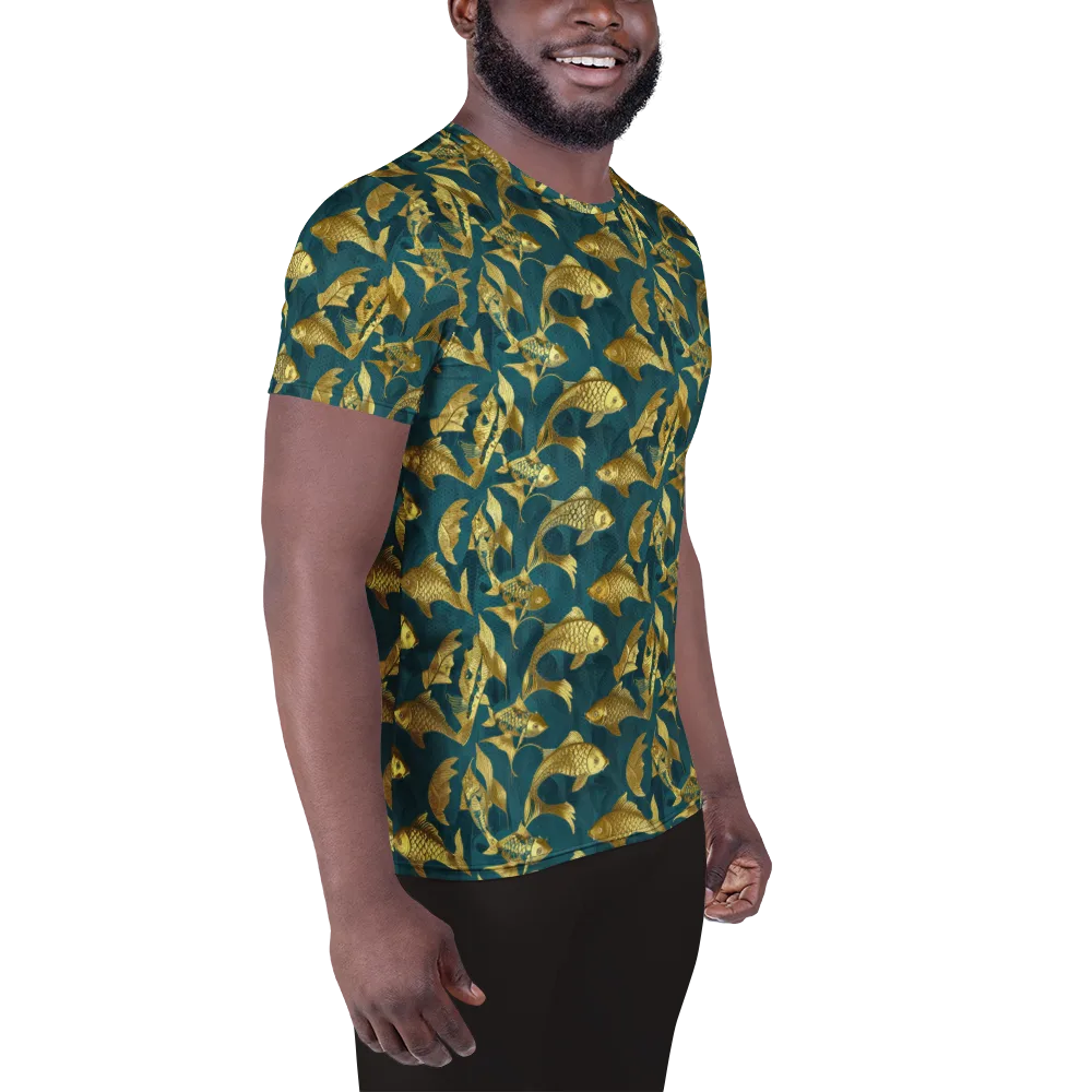 Tidal Aureole on Men's Athletic T-Shirt — Right