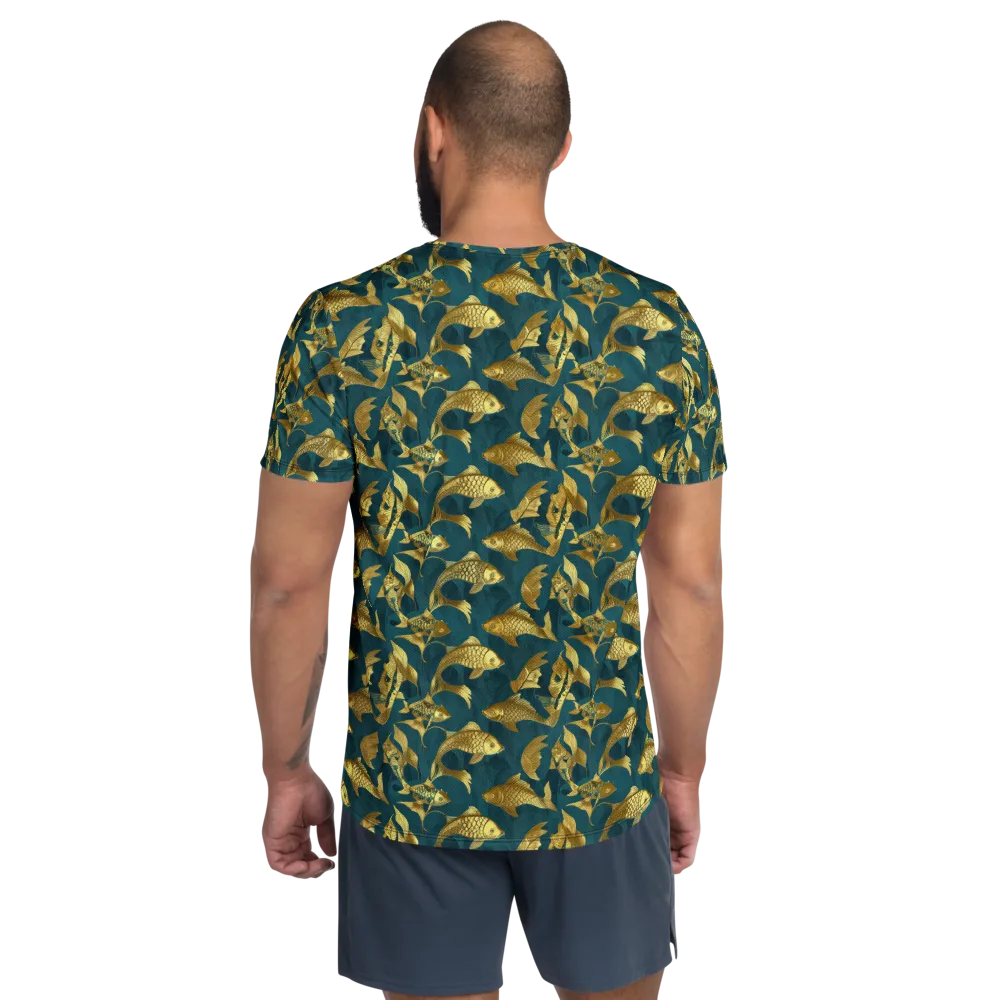 Tidal Aureole on Men's Athletic T-Shirt — Back