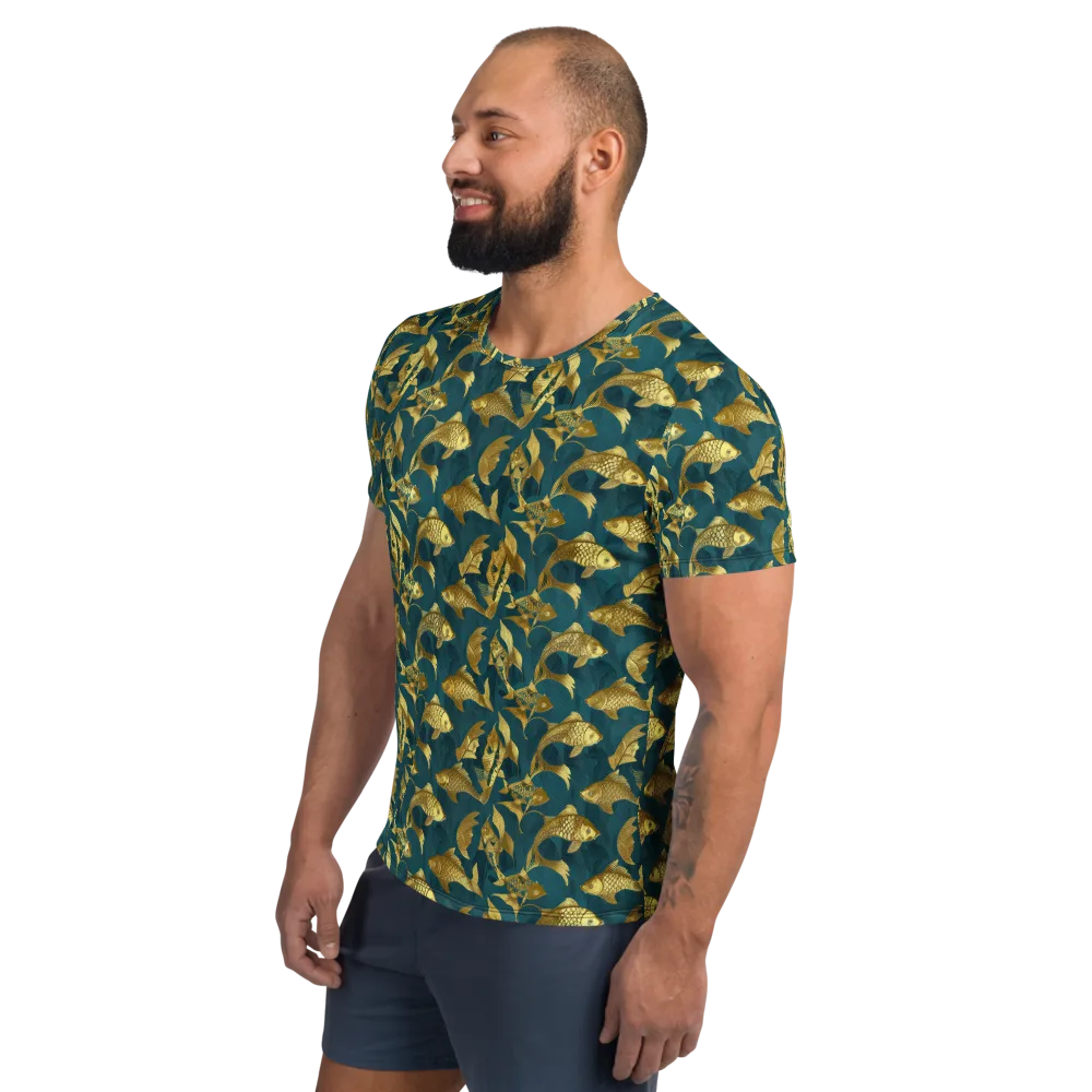 Tidal Aureole on Men's Athletic T-Shirt — Left