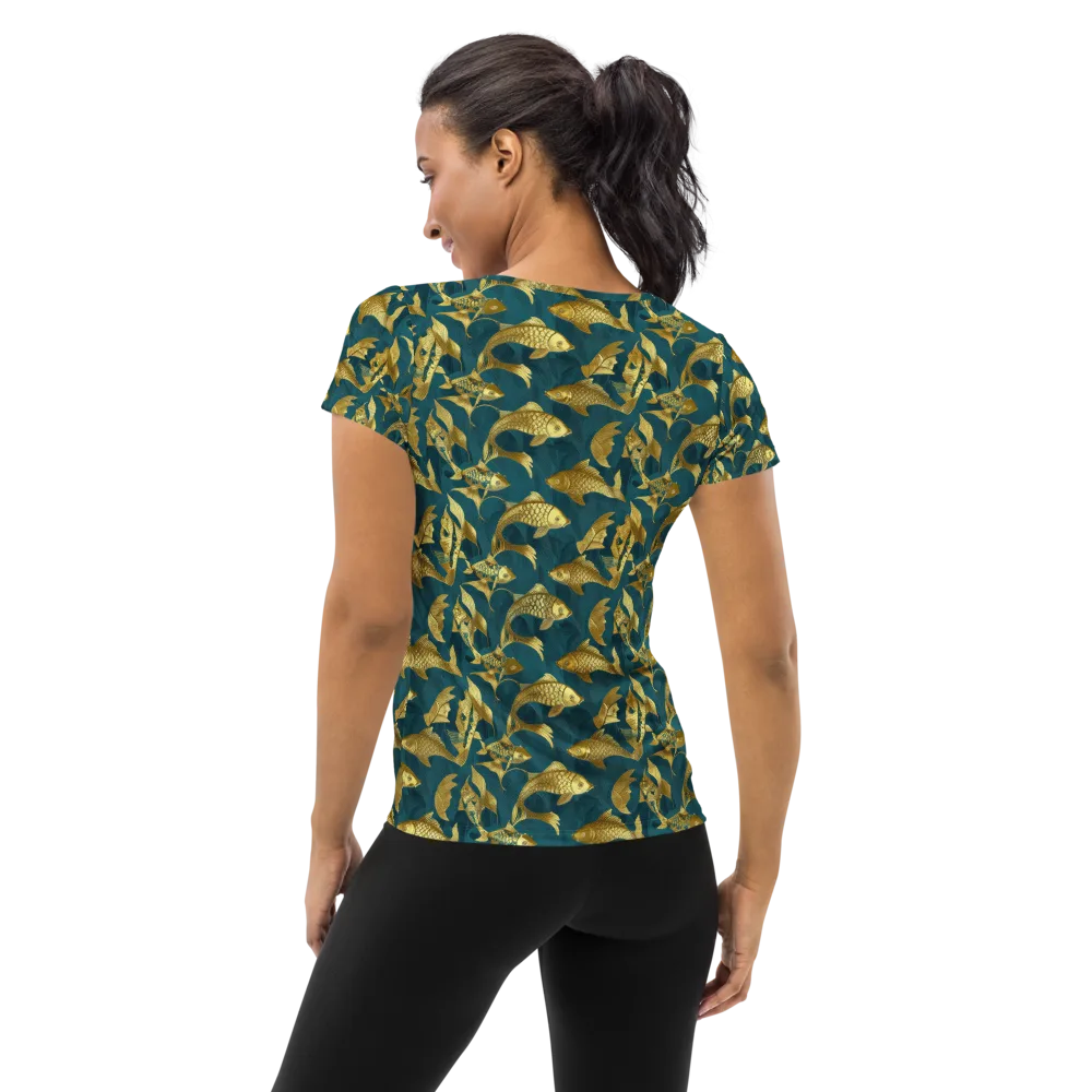 Tidal Aureole on Women's Athletic T-Shirt — Back