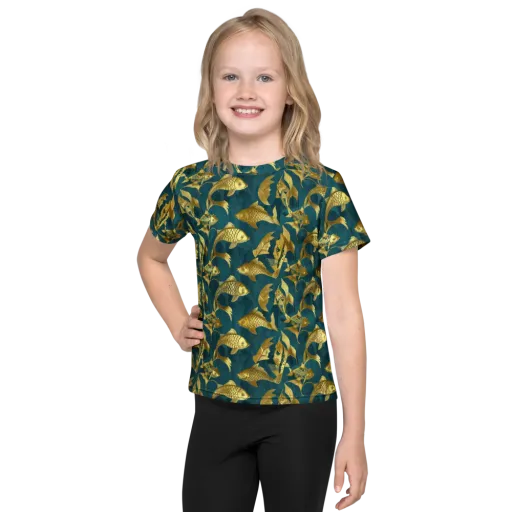 Tidal Aureole on a Kids Crew Neck T-Shirt
