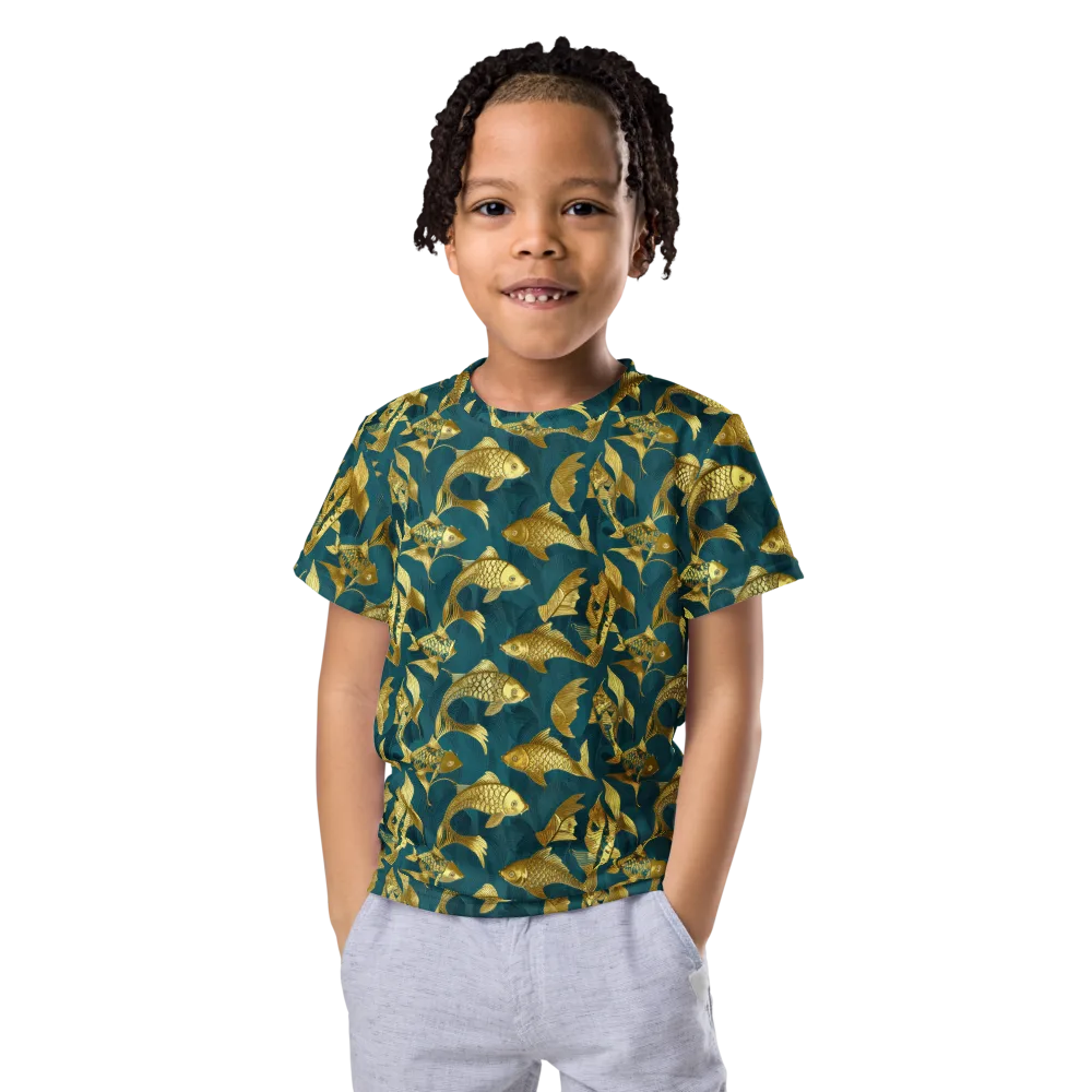 Tidal Aureole on Kids Crew Neck T-Shirt — Front