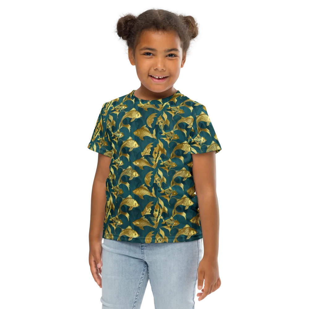Tidal Aureole on Kids Crew Neck T-Shirt — Front