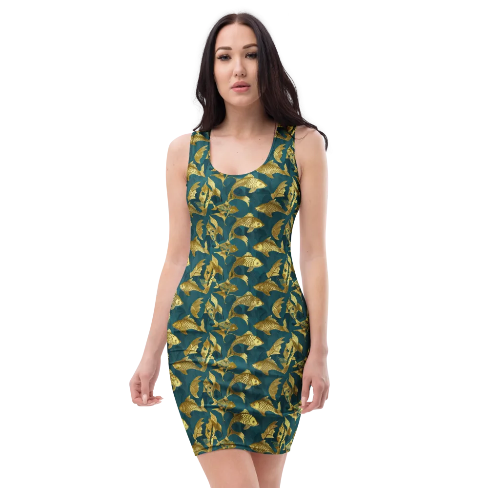 Tidal Aureole on Bodycon Dress — Front