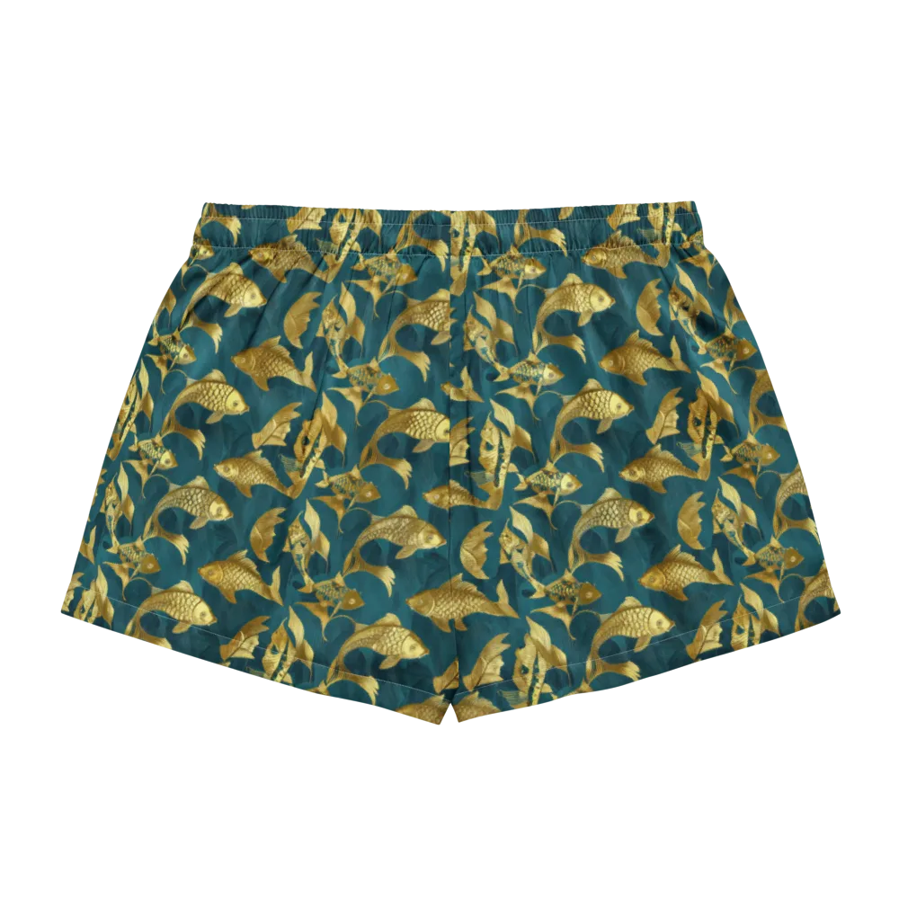 Tidal Aureole on Women's Pajama Shorts — Back