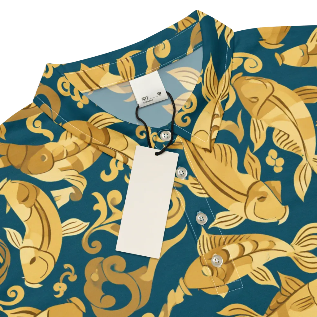 Golden Pond on Men's Slim Fit Polo Shirt — Product details
