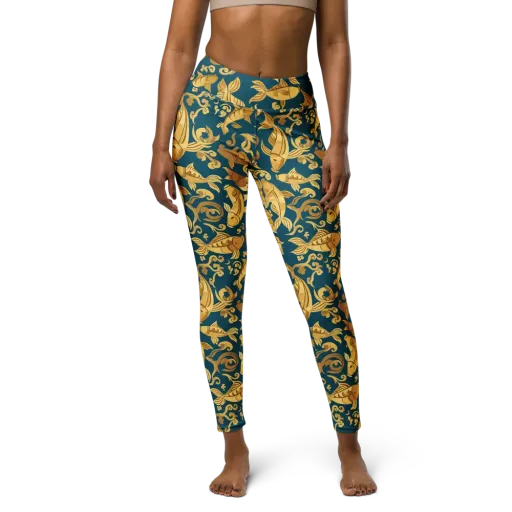 Golden Pond on a Yoga Leggings