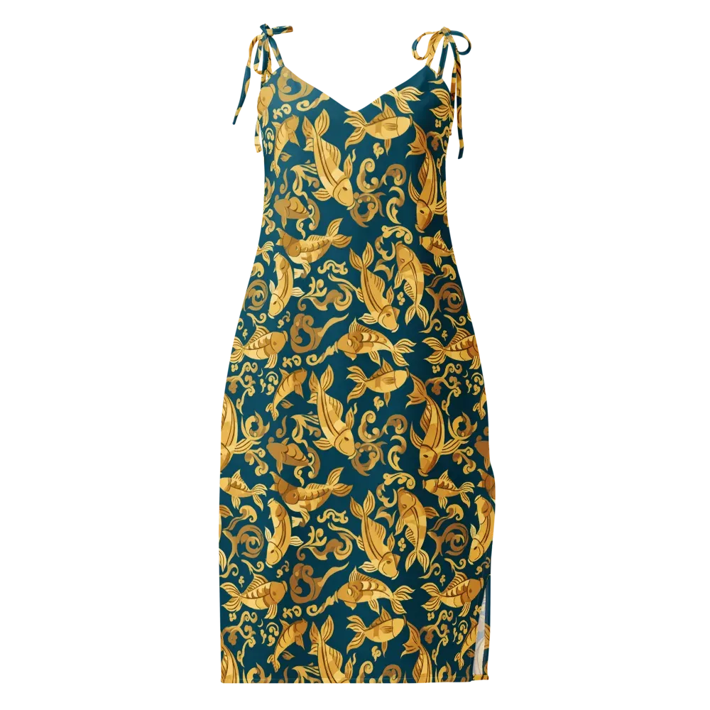 Golden Pond on Slip Dress — Front