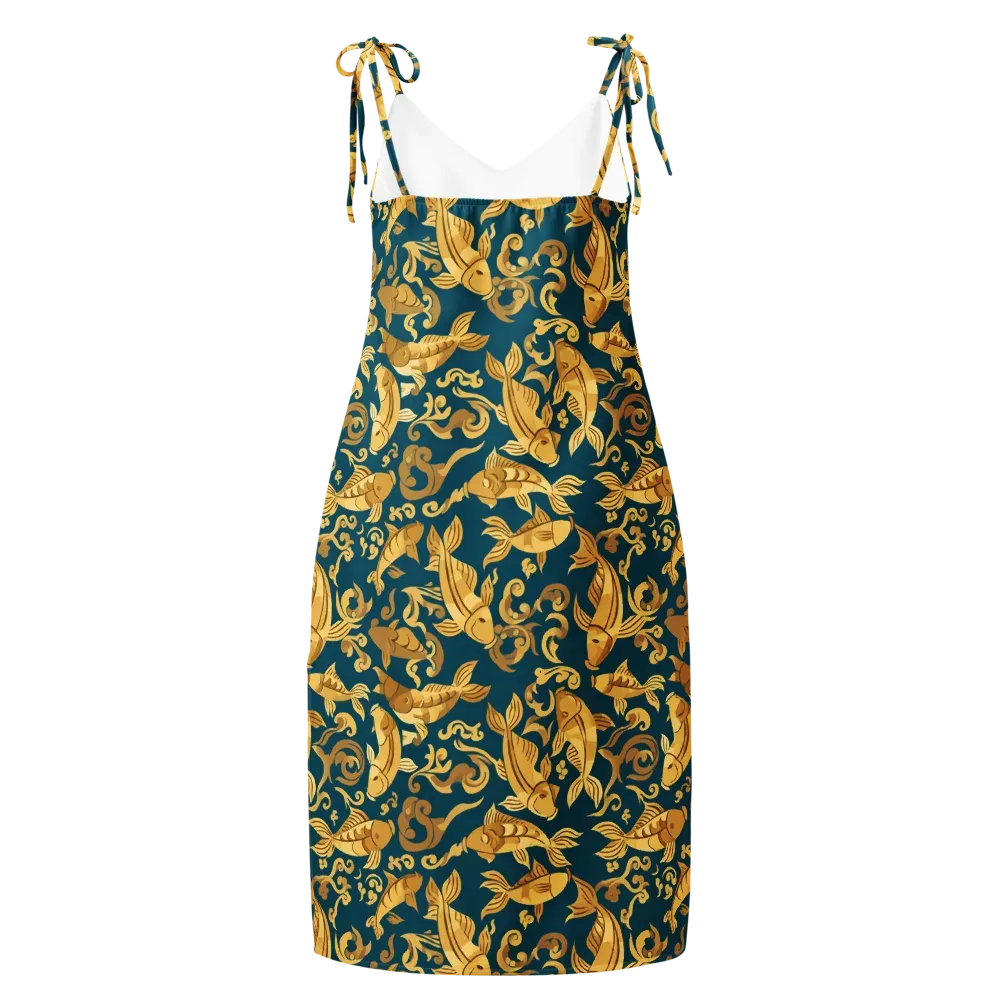 Golden Pond on Slip Dress — Back