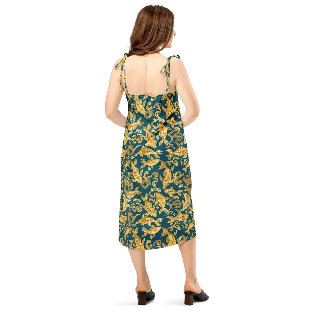 Golden Pond on Slip Dress — Back