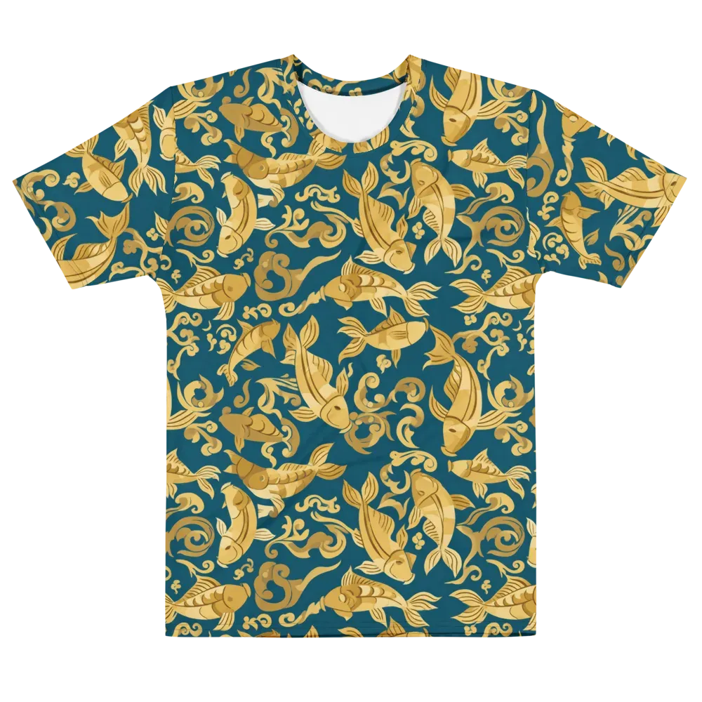 Golden Pond on Men's Cotton Crew Neck T-Shirt — Front