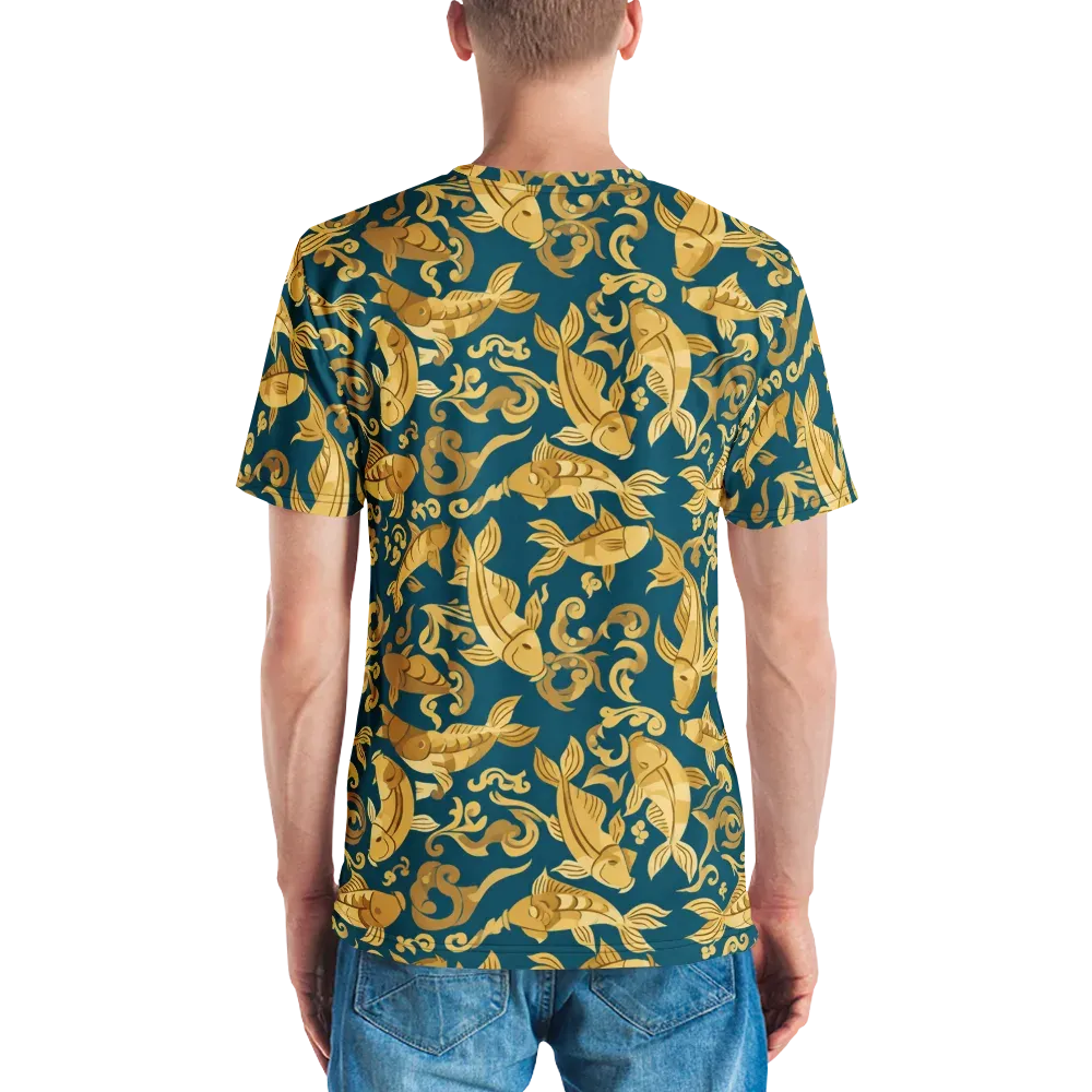 Golden Pond on Men's Crew Neck T-Shirt — Back