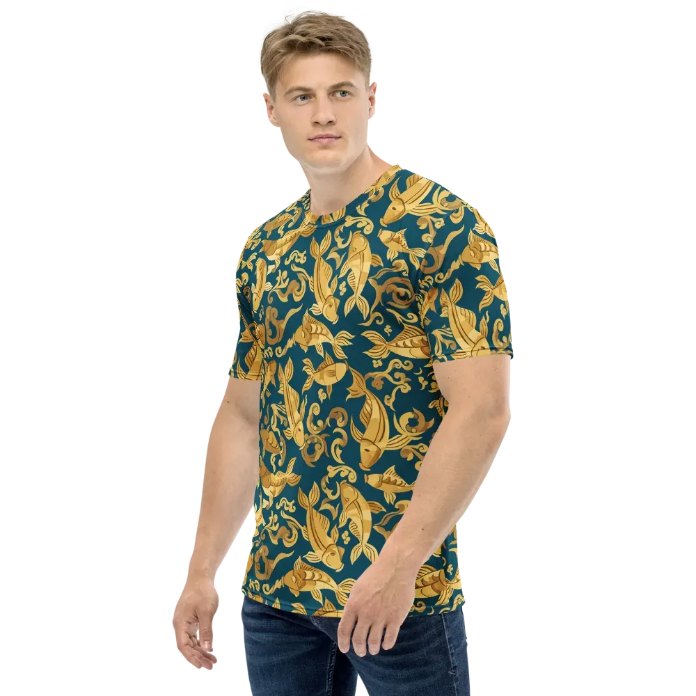 Golden Pond on Men's Crew Neck T-Shirt — Left