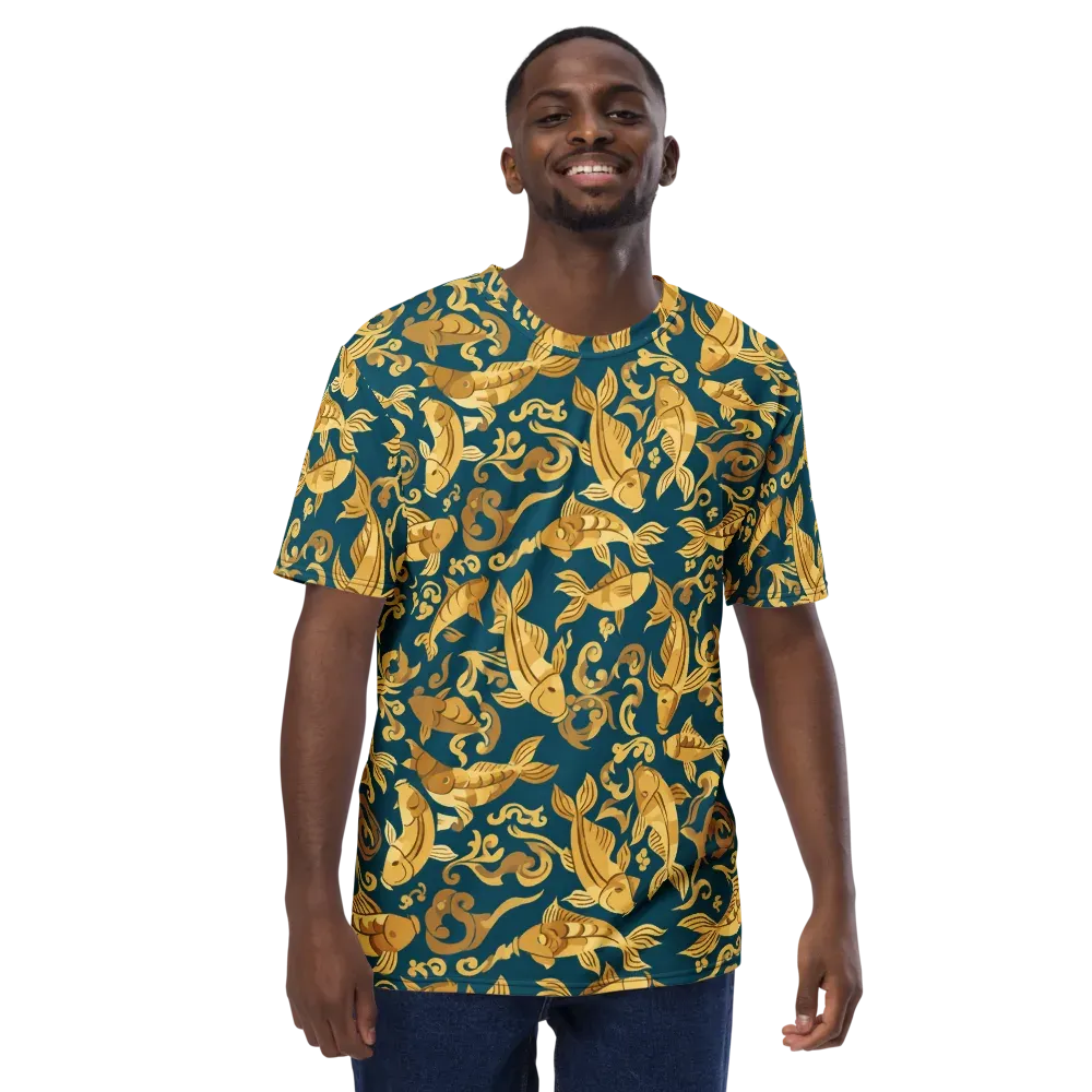 Golden Pond on Men's Crew Neck T-Shirt — Front