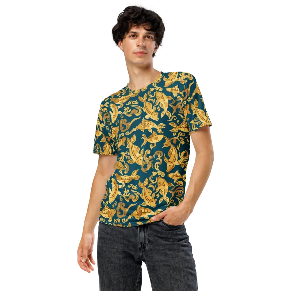 Golden Pond on Men's Crew Neck T-Shirt — Front