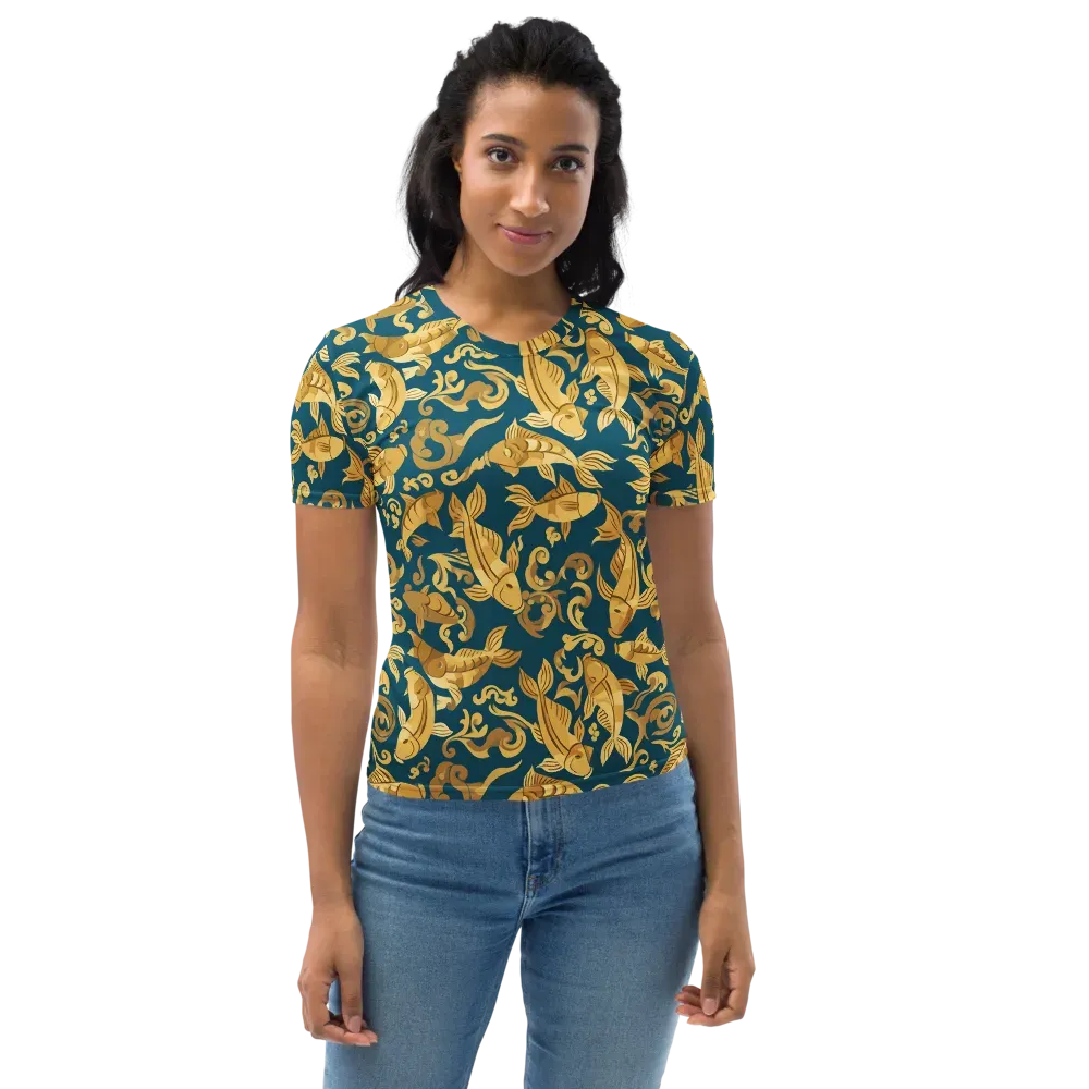 Golden Pond on Women's Crew Neck T-Shirt — Front