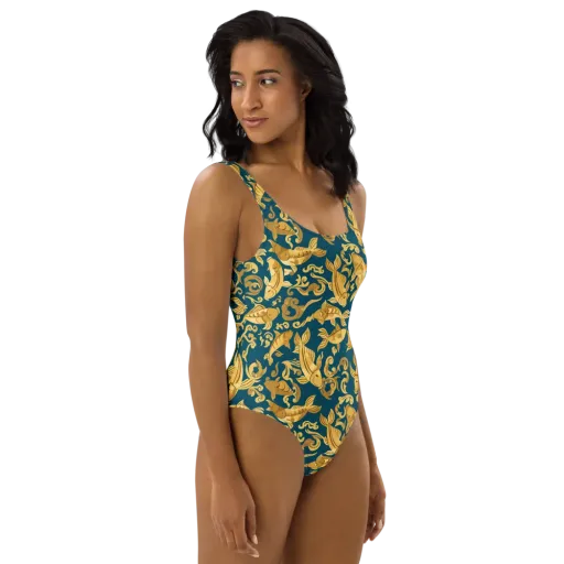 Golden Pond on a One-Piece Swimsuit