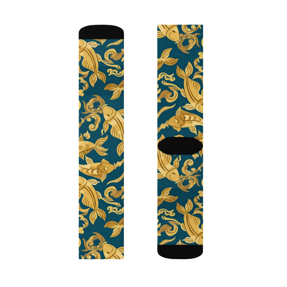 Golden Pond on Socks — Left Sock