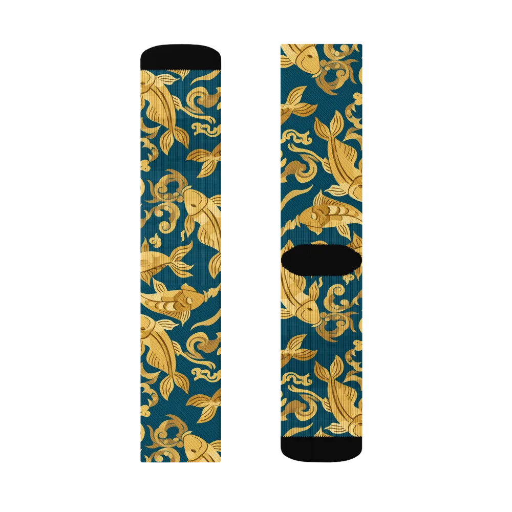 Golden Pond on Socks — Right Sock