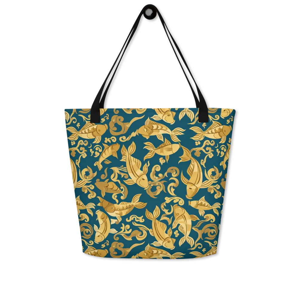 Golden Pond on Large Tote Bag W/ Pocket — Front