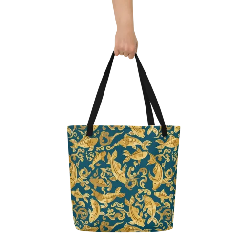 Golden Pond on a Large Tote Bag W/ Pocket