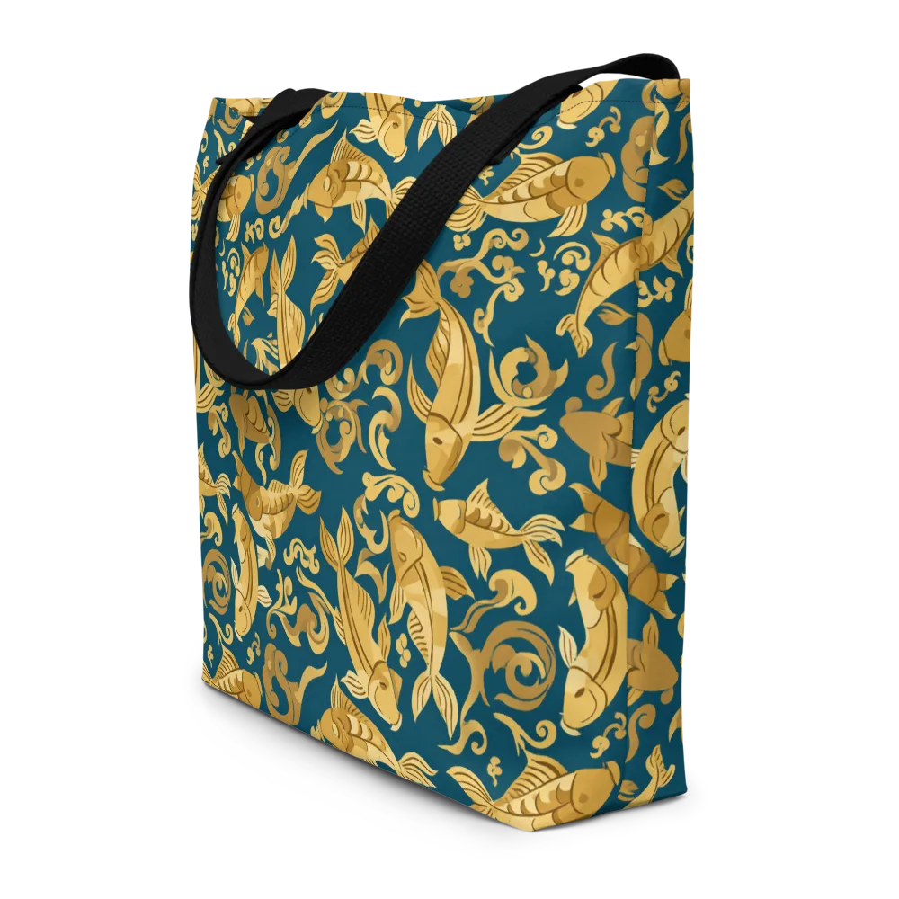 Golden Pond on Large Tote Bag W/ Pocket — Front