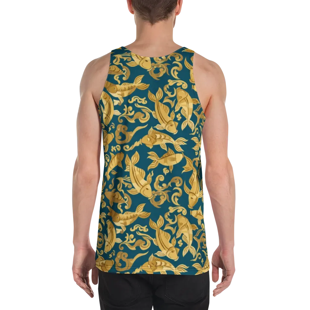 Golden Pond on Men's Tank Top — Back