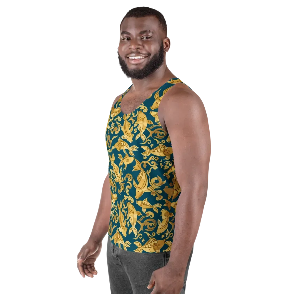Golden Pond on Men's Tank Top — Left Front