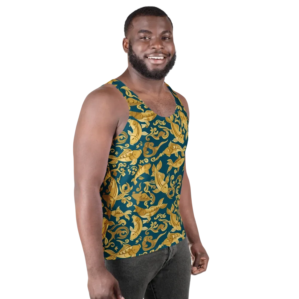 Golden Pond on Men's Tank Top — Right Front