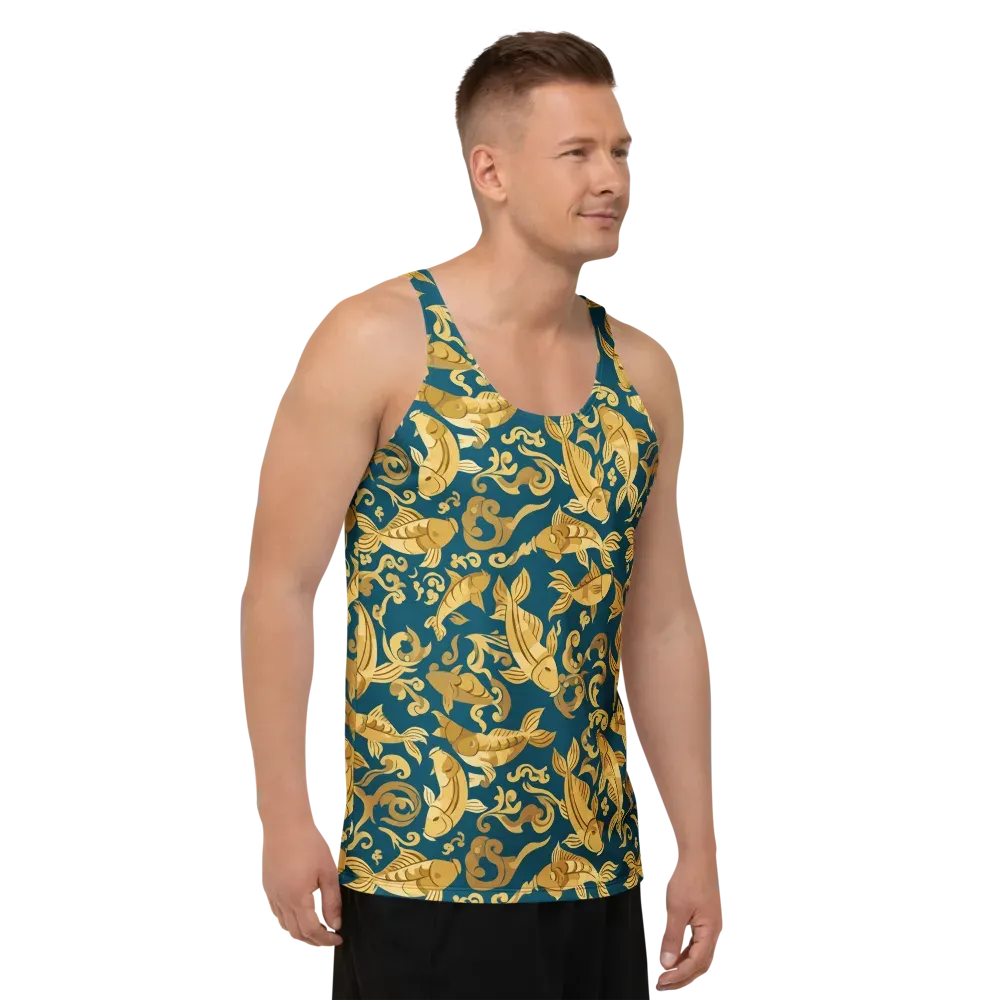 Golden Pond on Men's Tank Top — Right Front