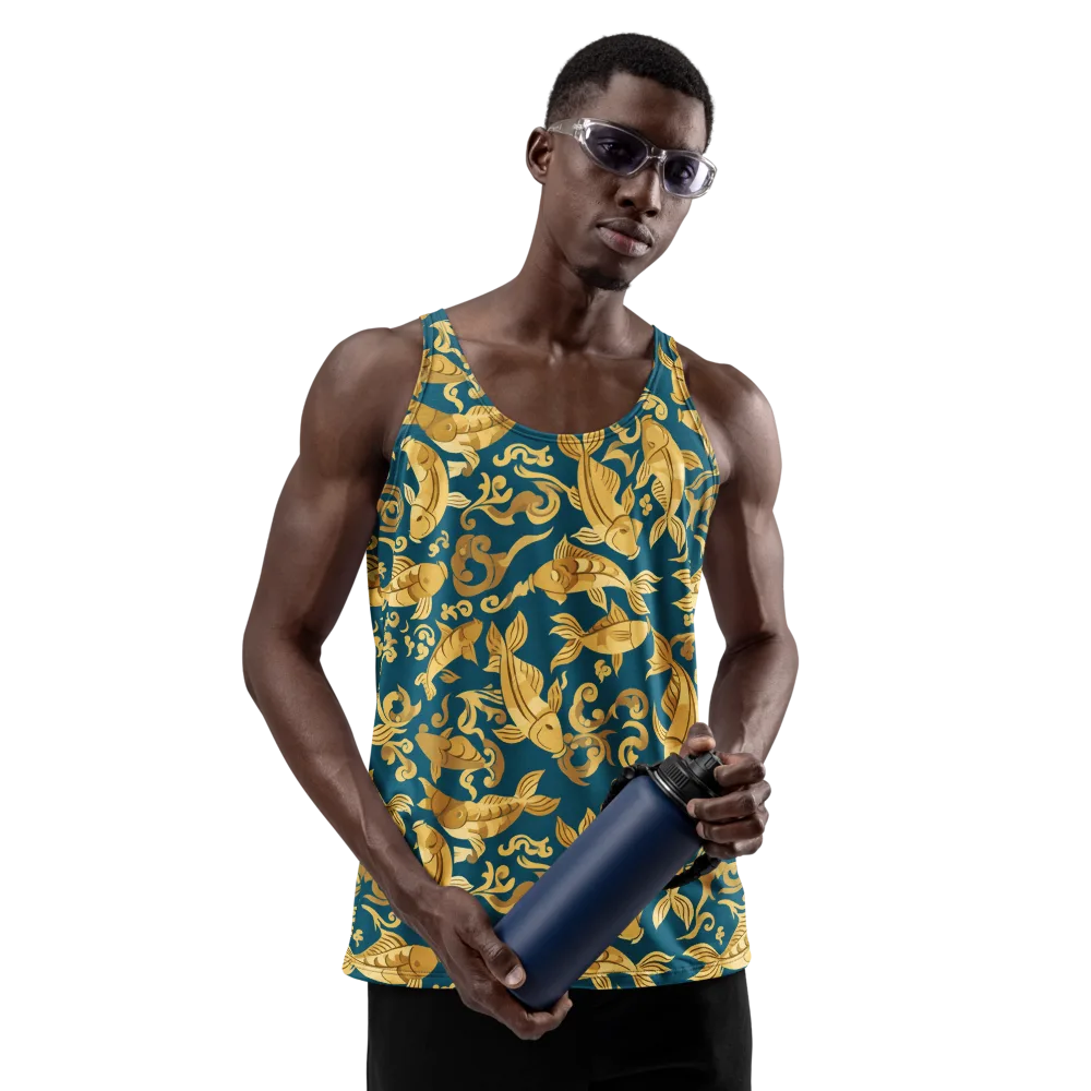 Golden Pond on Men's Tank Top — Front