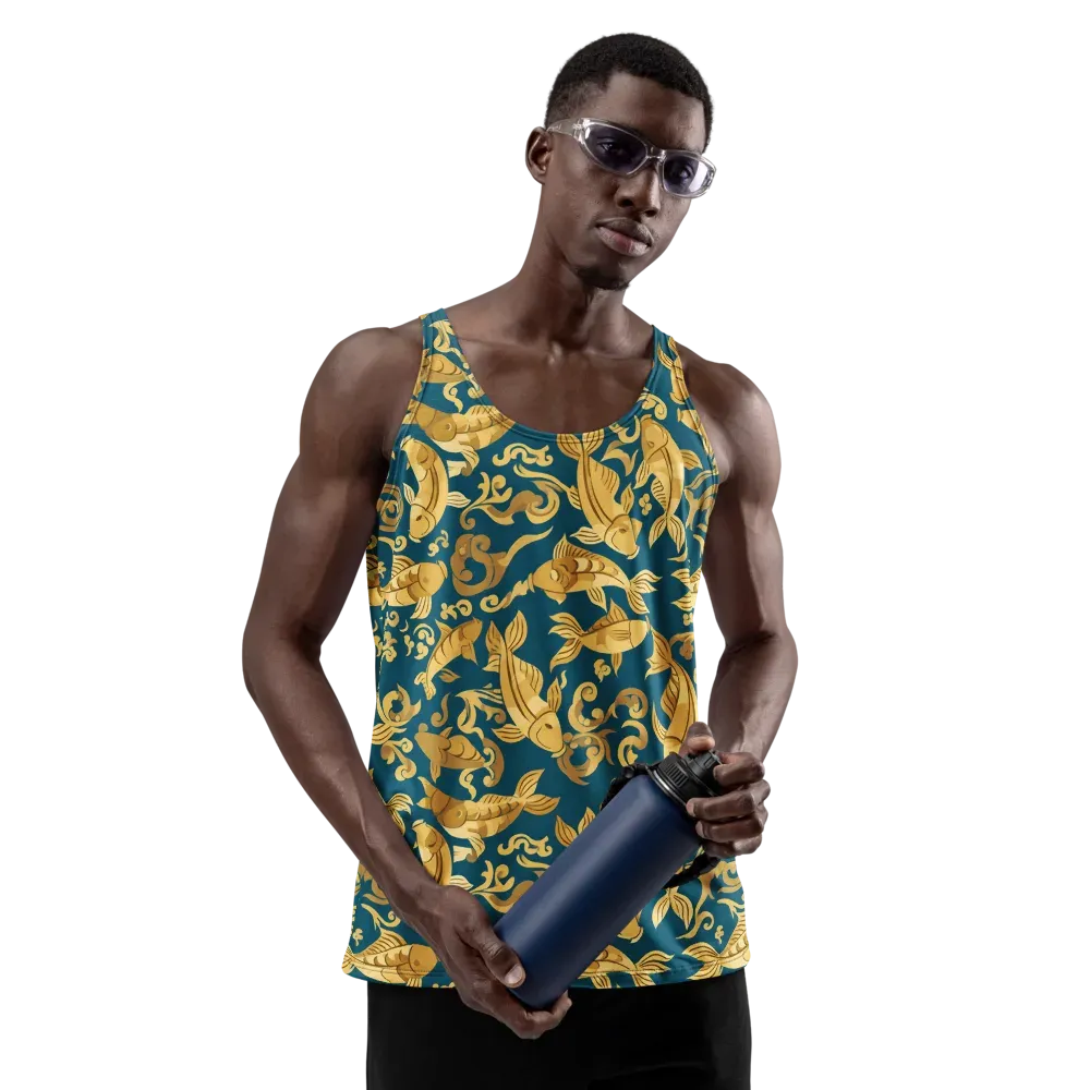 Golden Pond on Men's Tank Top — Front