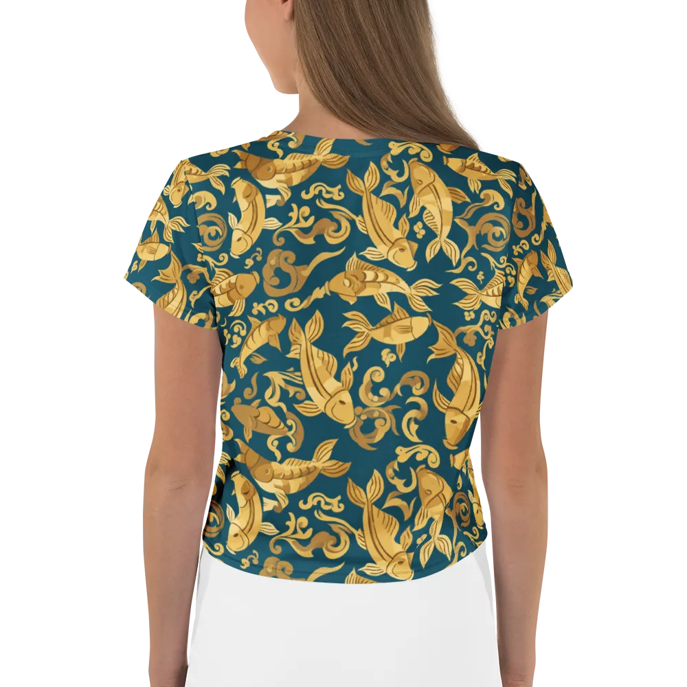 Golden Pond on Crop Tee — Back