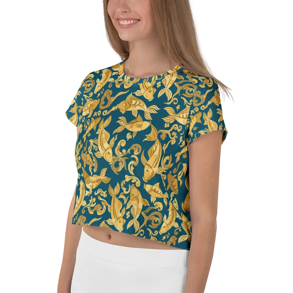 Golden Pond on Crop Tee — Left