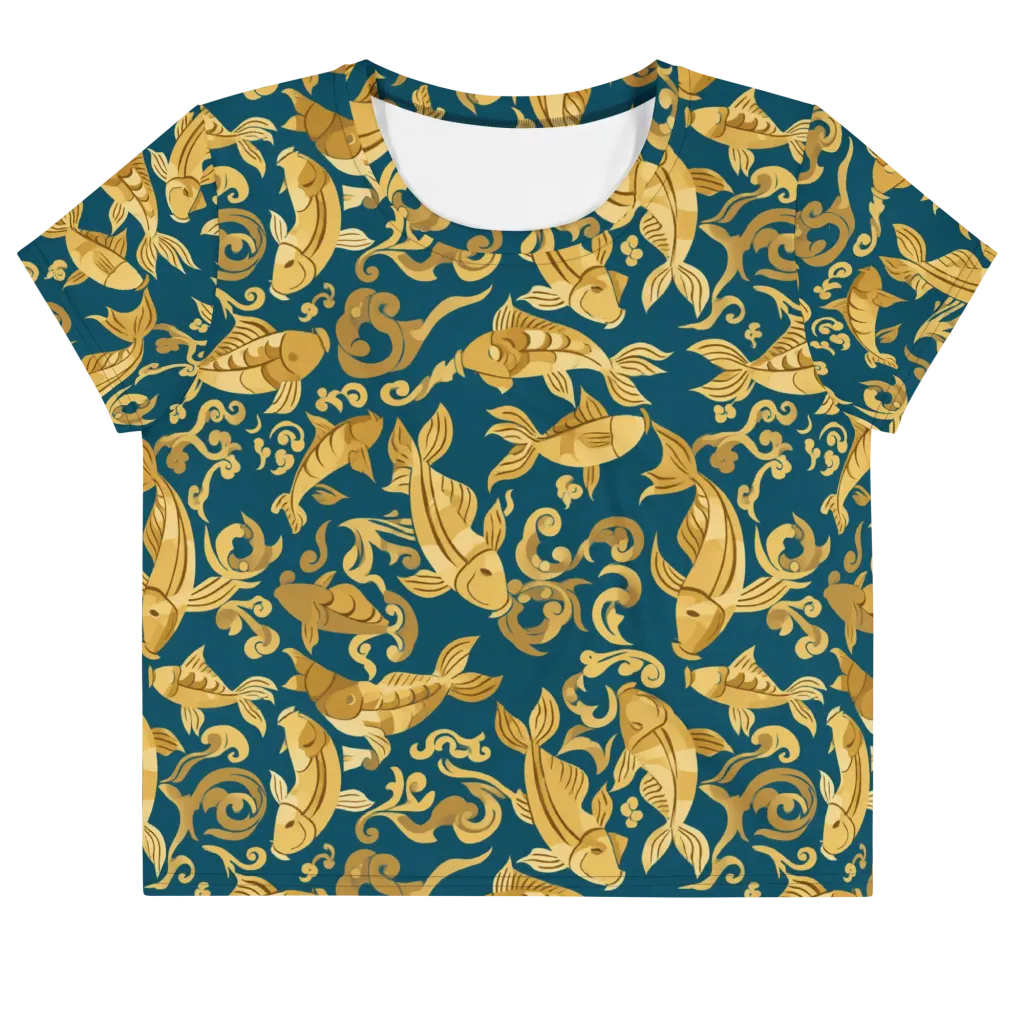 Golden Pond on Crop Tee — Front