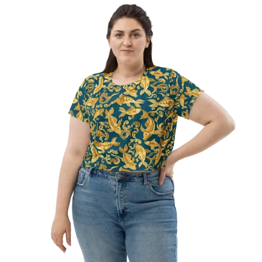 Golden Pond on a Crop Tee