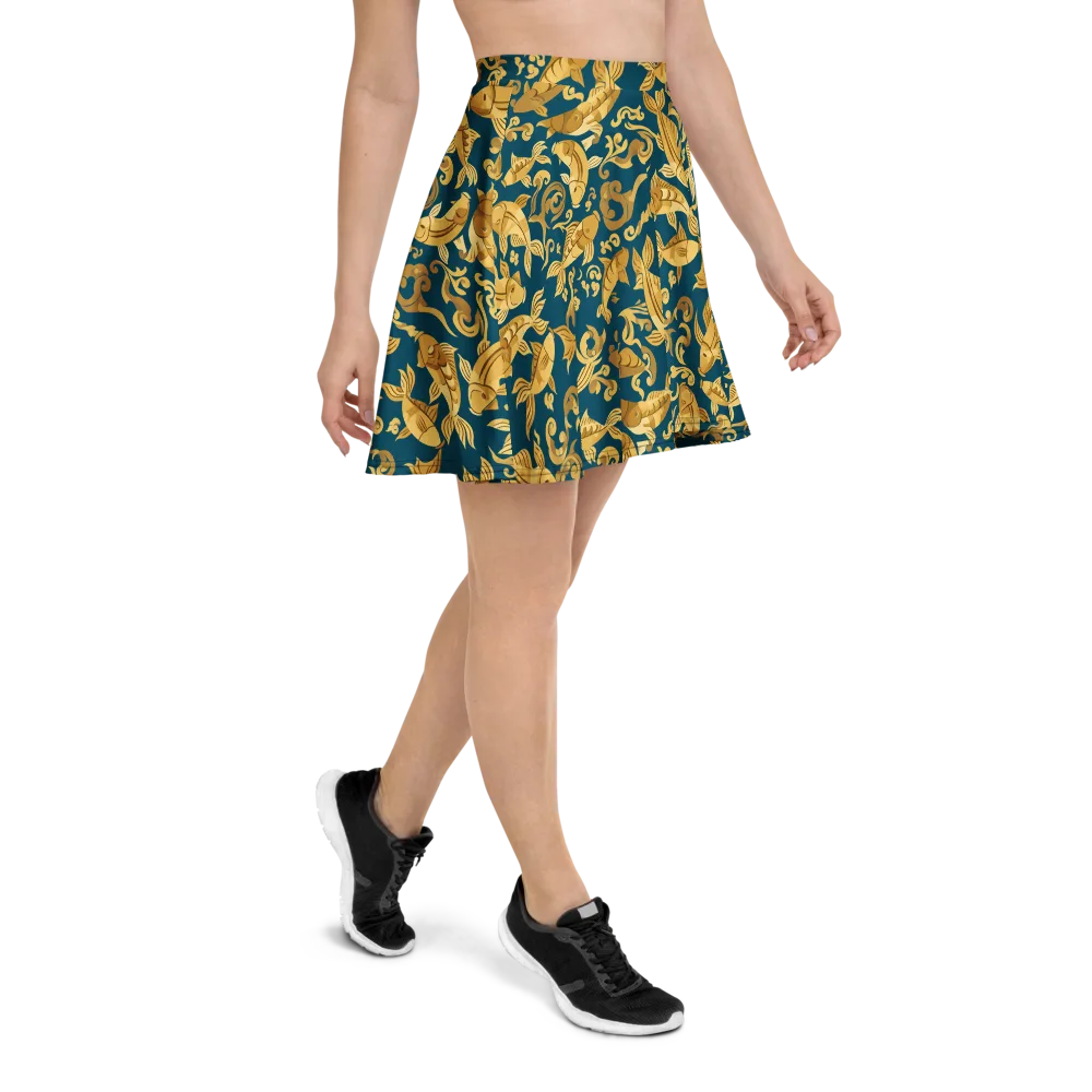 Golden Pond on Skater Skirt — Right
