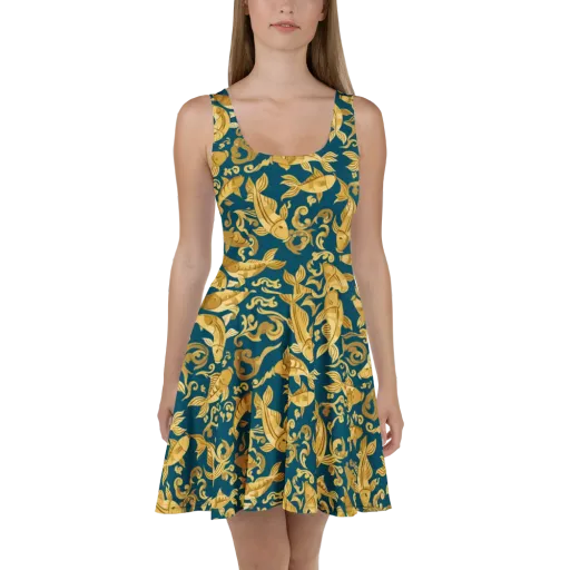 Golden Pond on a Skater Dress